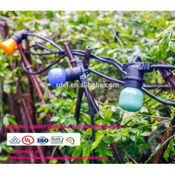 SL-74 E27 zócalo suspendido café cadena luces al aire libre jardín bombilla luces cadena
